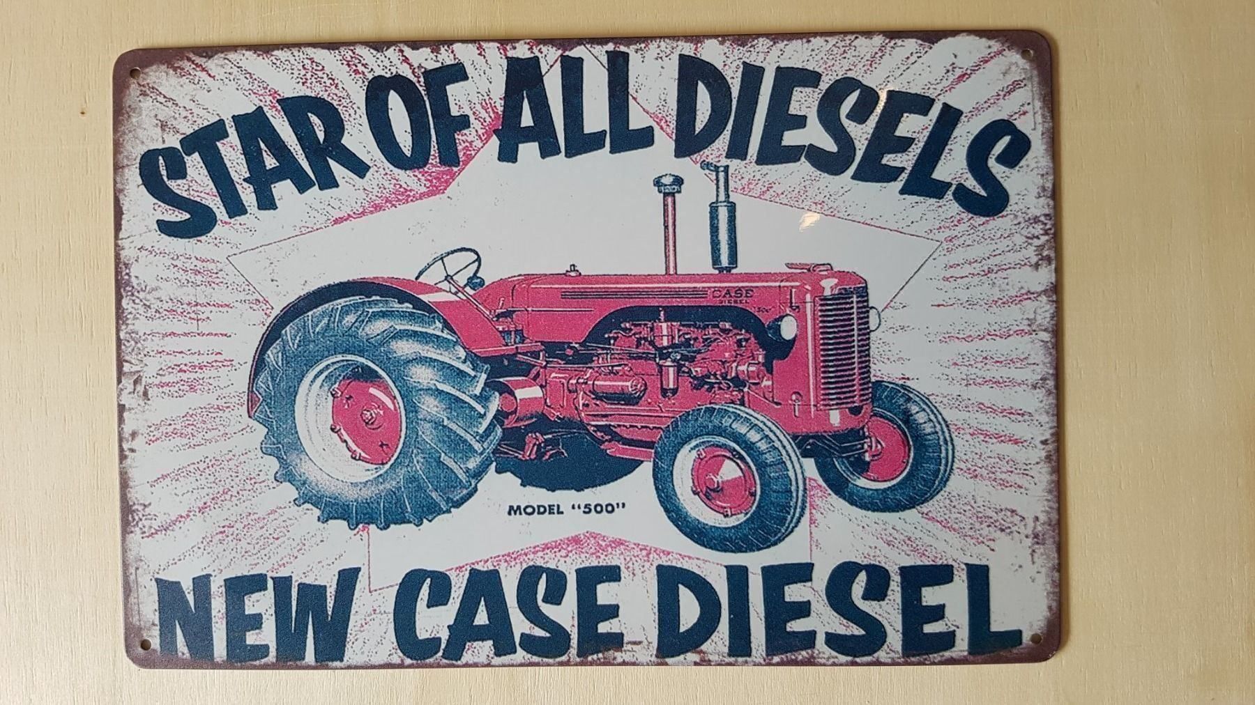 Insegne: Case Diesel Model 500 Blechschild – Nuovo (secondo la descrizione) da Alberswil venduto da mech350
