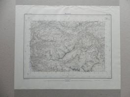 Landkarte Muotathal 1933 Morschach Illgau SZ Sisikon UR