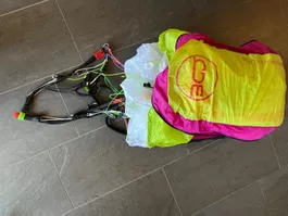 pack parapente sellette, parachute secours
