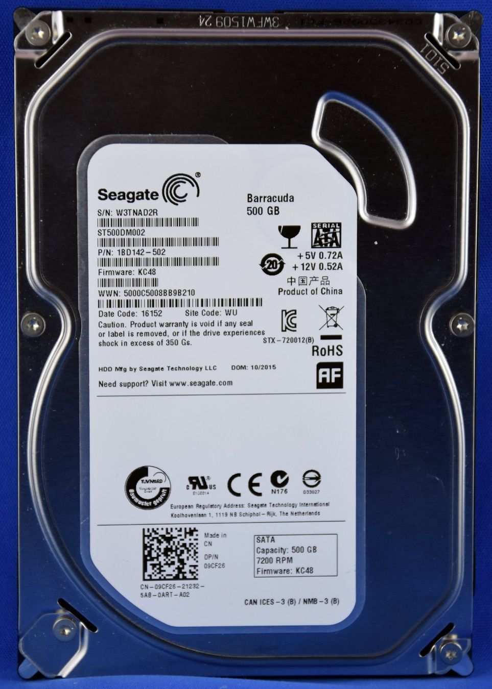 Seagate Dischi rigidi: SEAGATE Festplatte 500GB – Usato da Künten venduto da Arktisde