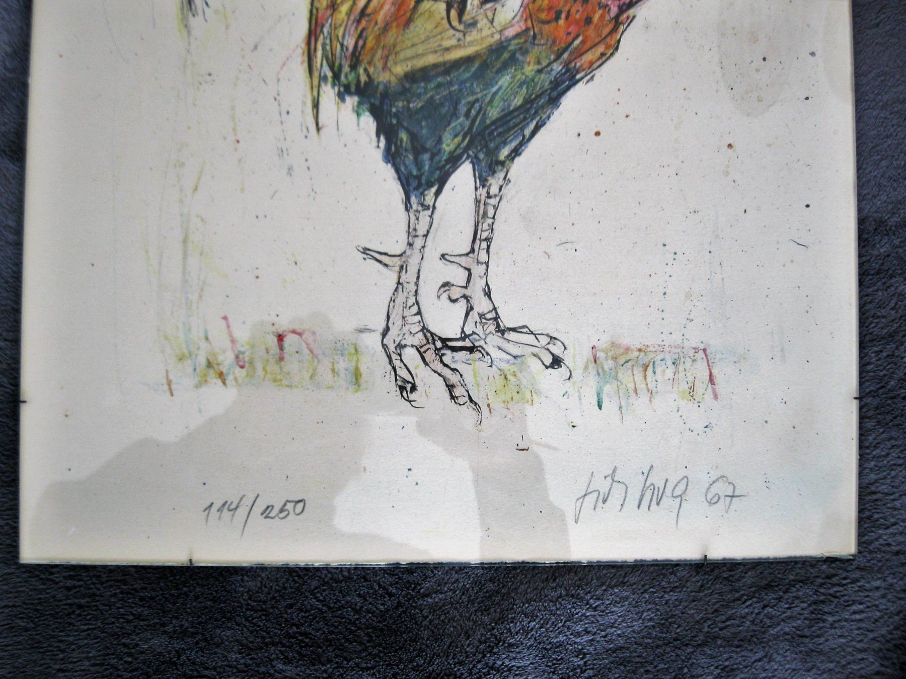 Grafiken & Lithographien: LITHOGRAFIE  VON  FRITZ  HUG  67 – Gebraucht aus Männedorf von Andreas2002 2