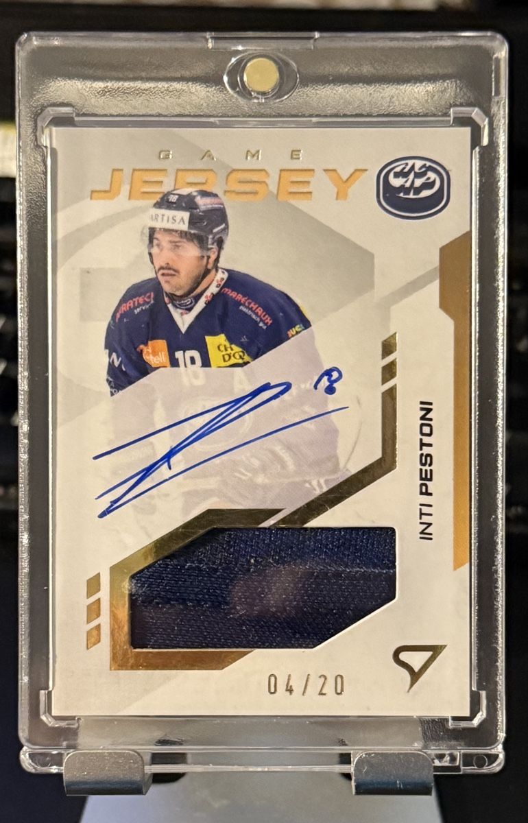Carte collezionabili: Inti Pestoni 04/20 Game Jersey Auto – Nuovo (secondo la descrizione) da Zauggenried venduto da Puckcollector_NS