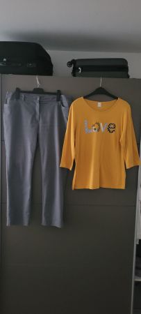 Pantalons et t-shirt long manche C&A taille 48/50/coton