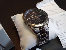 Boccia Titanium Herren Uhr m. Glieder, Originalbox, Quittung
