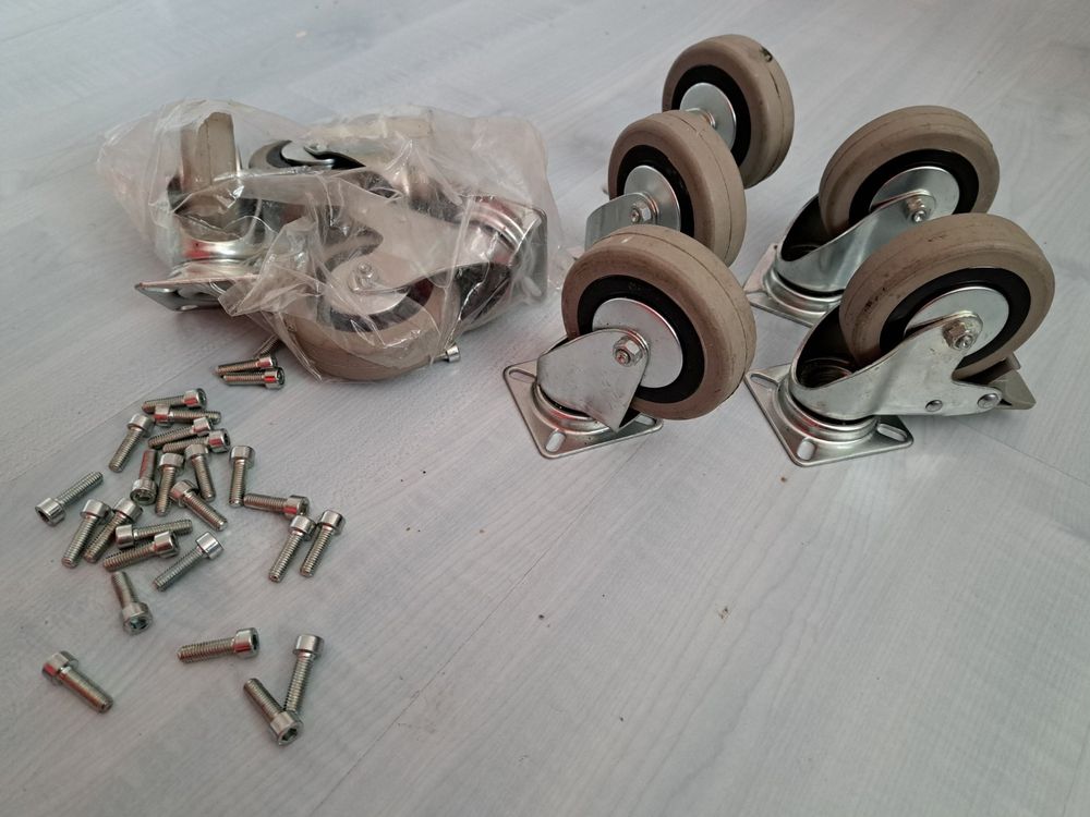 TOOSOAR 6-Rad Trolley Baugruppe - Tragkraft 245kg Für Schiebetüren & Hebezeug