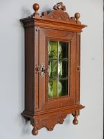 ANTIKER JUGENDSTIL SCHLÜSSEL-KASTEN MASSIV EICHEHOLZ