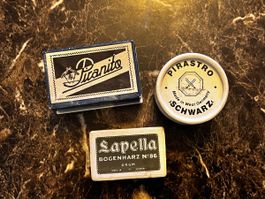 Bogenharz-Set: Pirastro, Lapella, Picanito - Top Zustand!