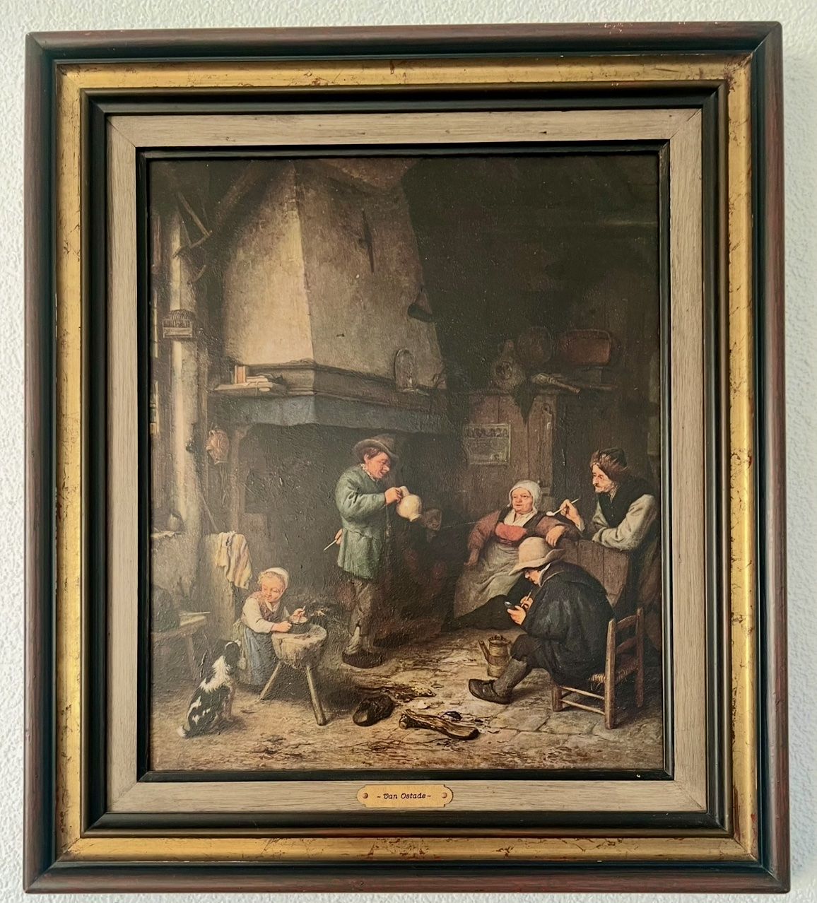 Dipinti: Adriaen Van Ostade "Scène d'intérieur" – Usato da Rutschwil venduto da joz_w5mj