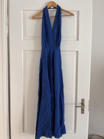Zara blue linen dress