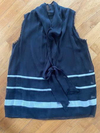 Marccain Bluse Gr. N2 Schwarz-Weiss Gestreift