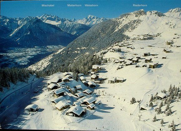Cartoline postali: RIEDERALP Wintersport - Sesselbahn – Usato da Jona venduto da philajona