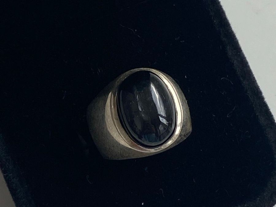 Onyx Ringe: Silber 925 Massive Vintage Onyx Ring – Neu (gemäss Beschreibung) aus Givisiez von sgu_k58r 1