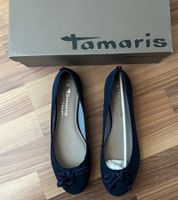 Tamaris Ballerinas dunkelblau (Grösse 39; ungetragen)