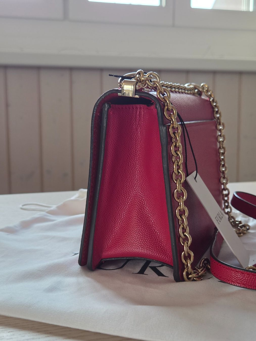 Furla Borse da donna: Furla Mimi Ruby Red mini / Rote Handtasche Schultertasche – Usato da Dietikon venduto da rvs_g9y7 3