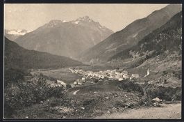 Lavin, Blick auf den Ort aus der Ferne