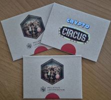 3 x Crypto Circus "Der Zauberer" 3 verschiedene rote Tickets