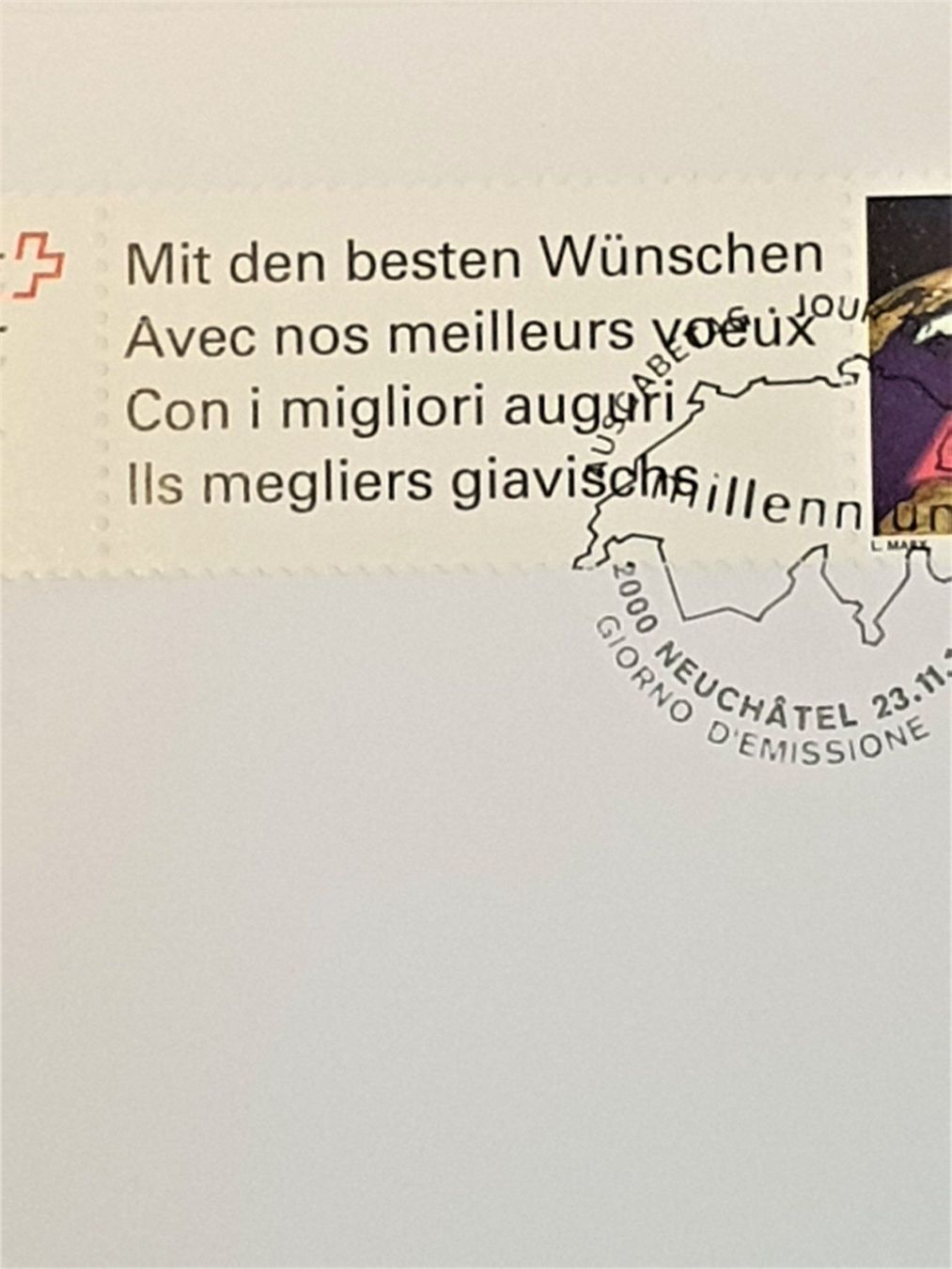 Tutti i francobolli: (7) Sondermarke Millenium 1999/2000 - ET – Usato da Schwarzhäusern venduto da Inot3 3