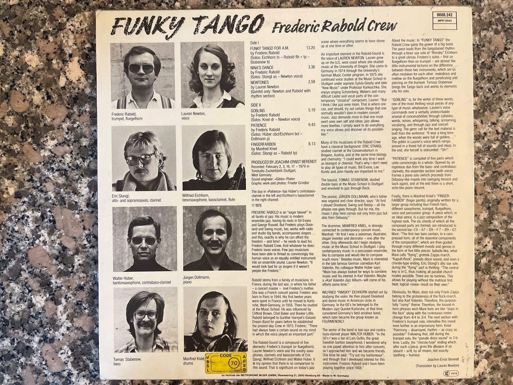 Dischi in vinile: S1318/Funky Tango - Frederic Rabold Crew – Usato da Frutigen venduto da Philippe_jsp 1