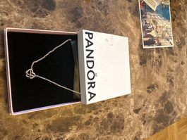 Pandora Sparkling Infinity Heart Collier – 925 Silber –