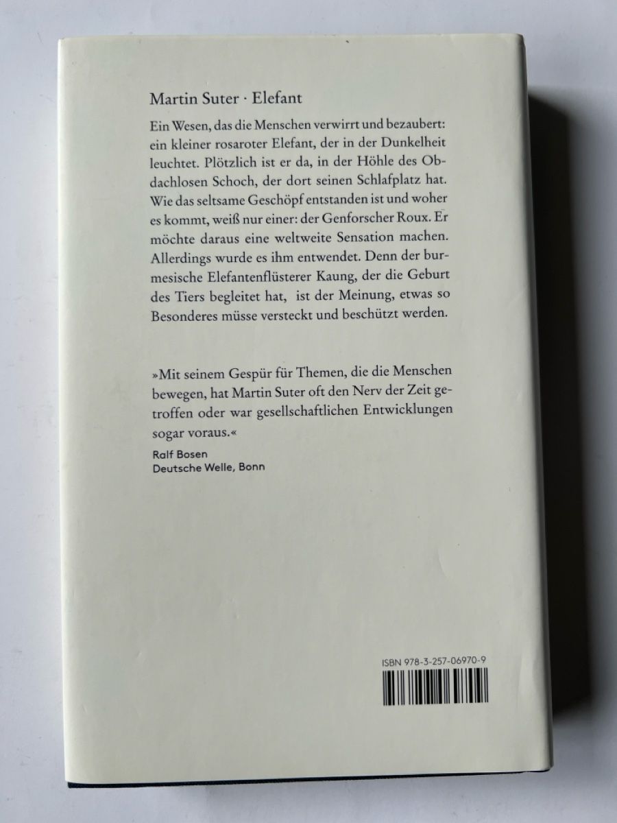 Libri: Martin Suter Elefant – Usato da Luzern venduto da nochnichtaltpapier 1
