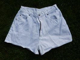 Shorts Jeans weiss kurze Hose Sommerhose Hotpants