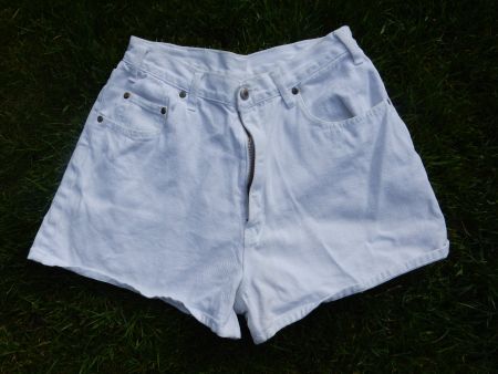 Shorts Jeans weiss kurze Hose Sommerhose Hotpants