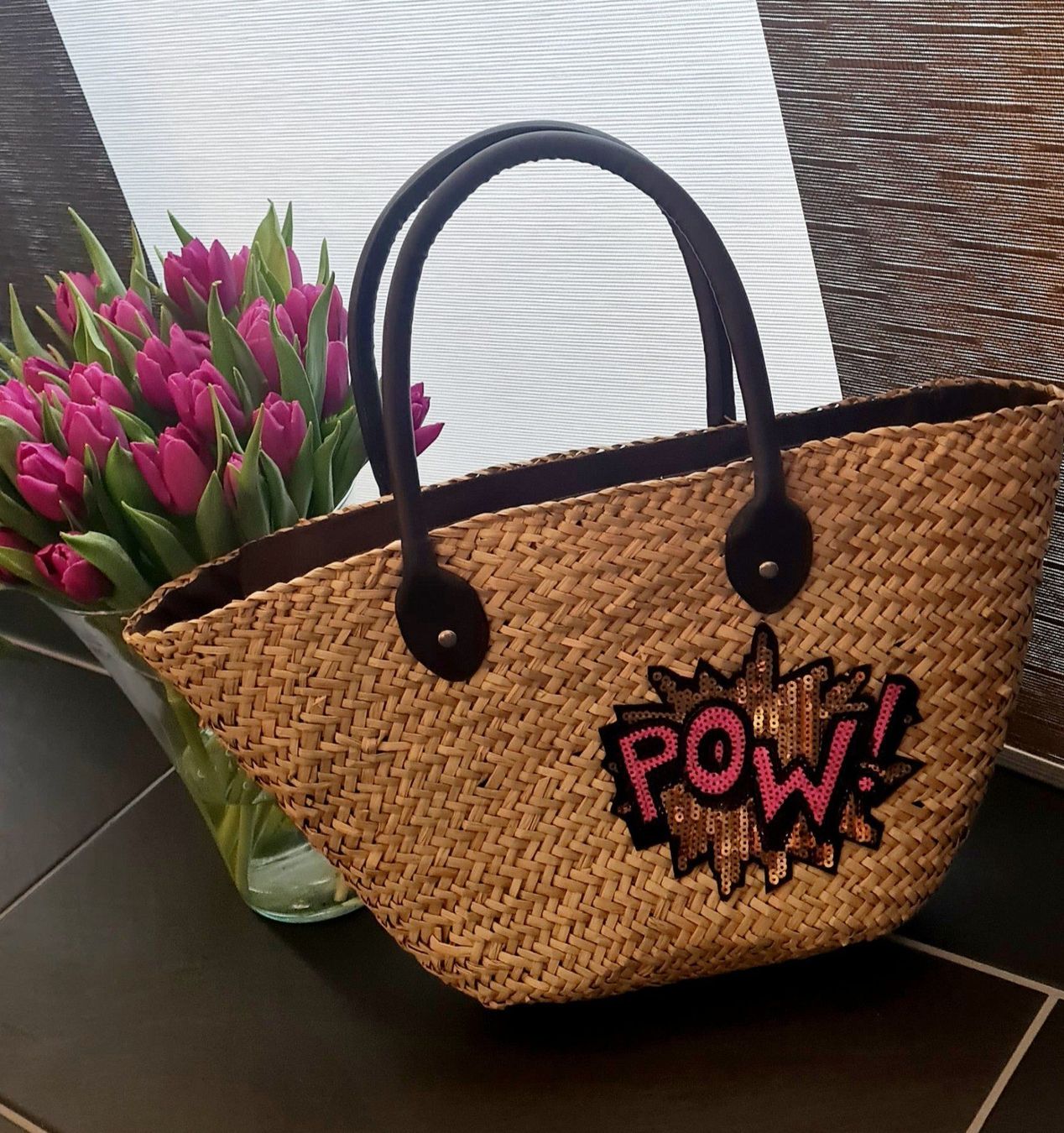 Borse da donna: Coole Strohtasche – Nuovo e nell'imballaggio originale da Bern venduto da Ssra