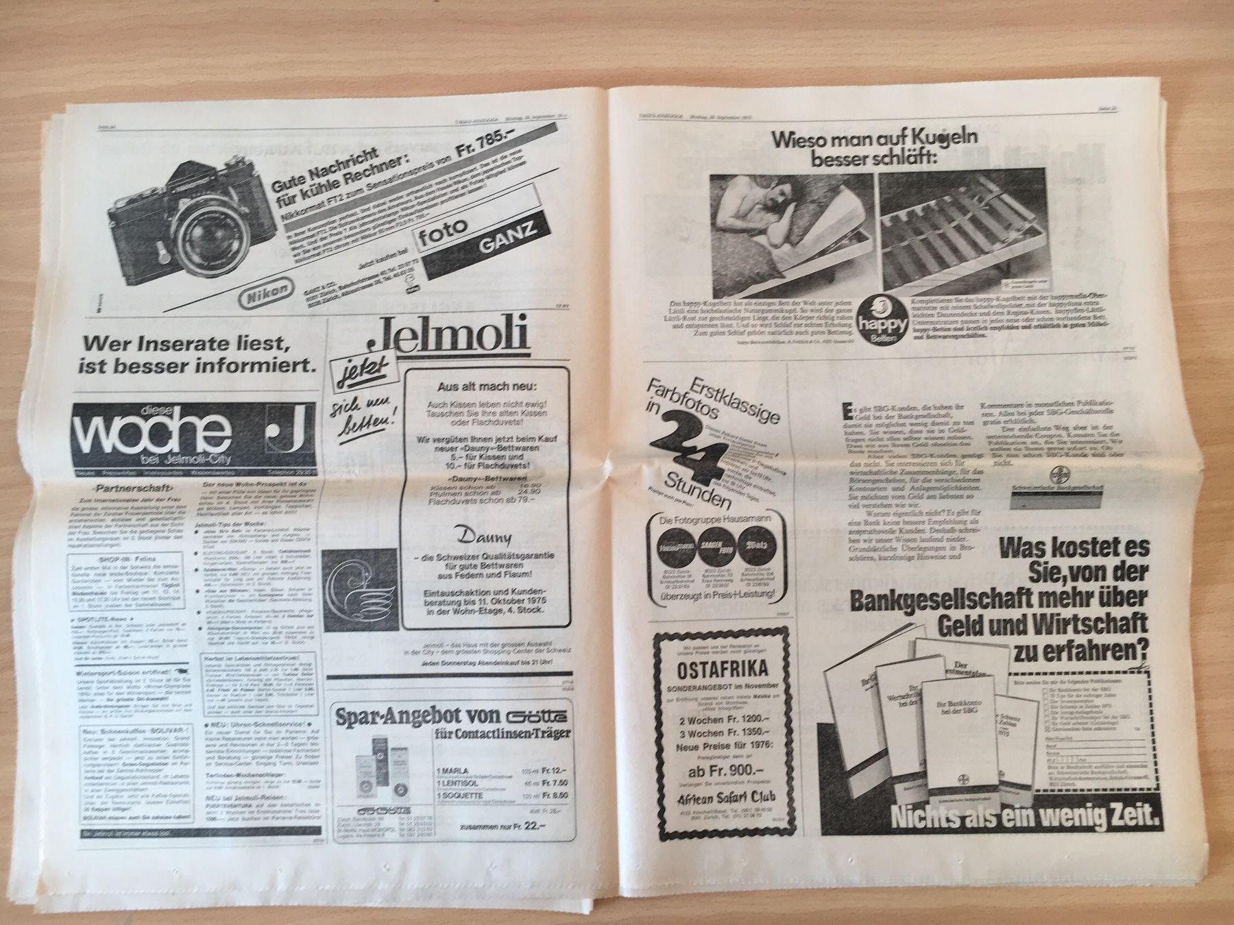 Zeitschriften & Magazine: Tagesanzeiger vom 29. September 1975 – Gebraucht aus Luzern von Jiggy_8898 5