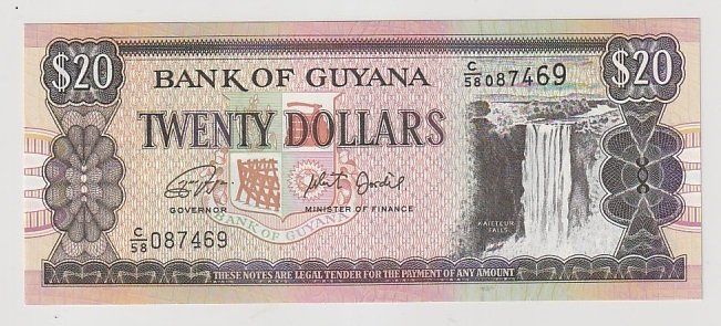 Banconote: 20 DOLLARI - GUYANA – Nuovo (secondo la descrizione) da CHIASSO venduto da Rochelle59.