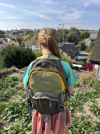 Tatonka Rucksack grün gelb mit Hüftgurt guter Zustand