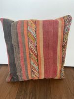 Zierkissenbezug 40x40cm Reissverschluss aus Wolle/Sackgewebe