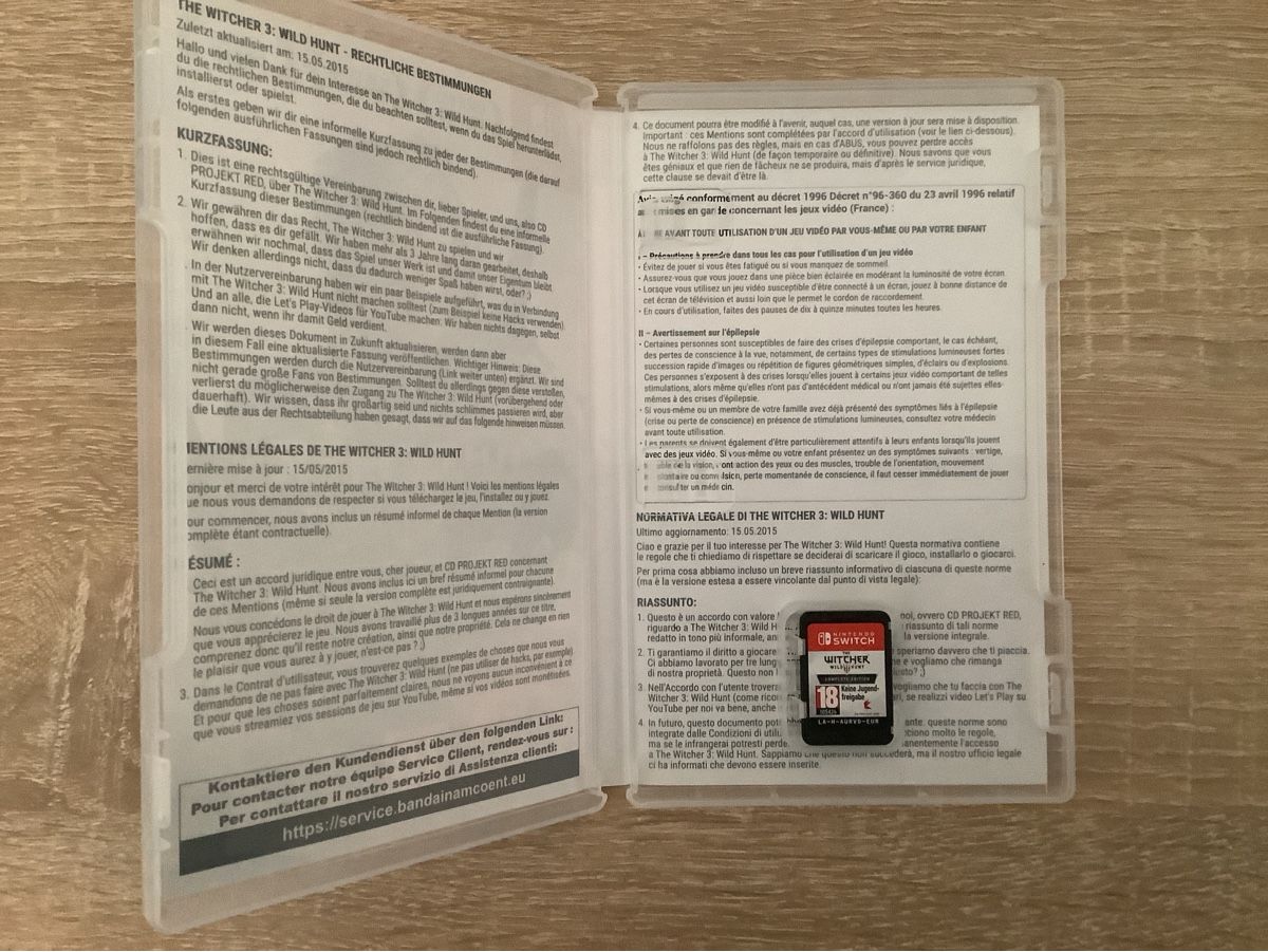 Giochi: Thé Witcher jeu Nintendo switch – Nuovo (secondo la descrizione) da Chavannes-pres -Renens venduto da pou_82gd 1