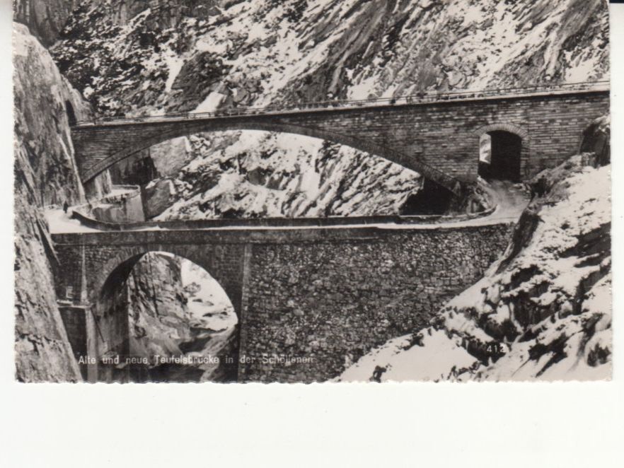 Cartoline postali: Schöllenen ca. 1950 – Usato da Bürglen TG venduto da StampGraf
