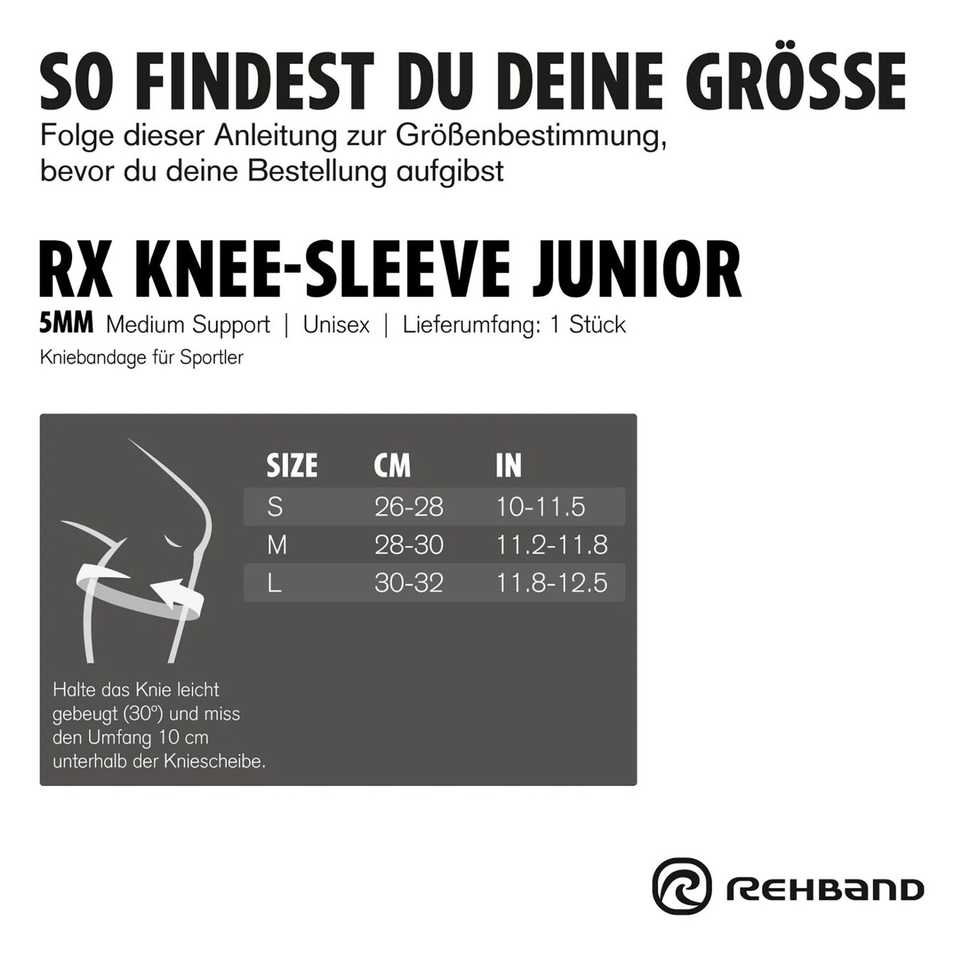 Protezioni & Imbottiture: Knieschützer Rehband RX Junior, Grösse M – Usato da Lenzburg venduto da pascalwinkler 6