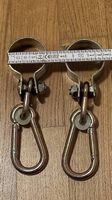 2x Schaukelschellen mit Karabiner Rundholz ca. 9cm