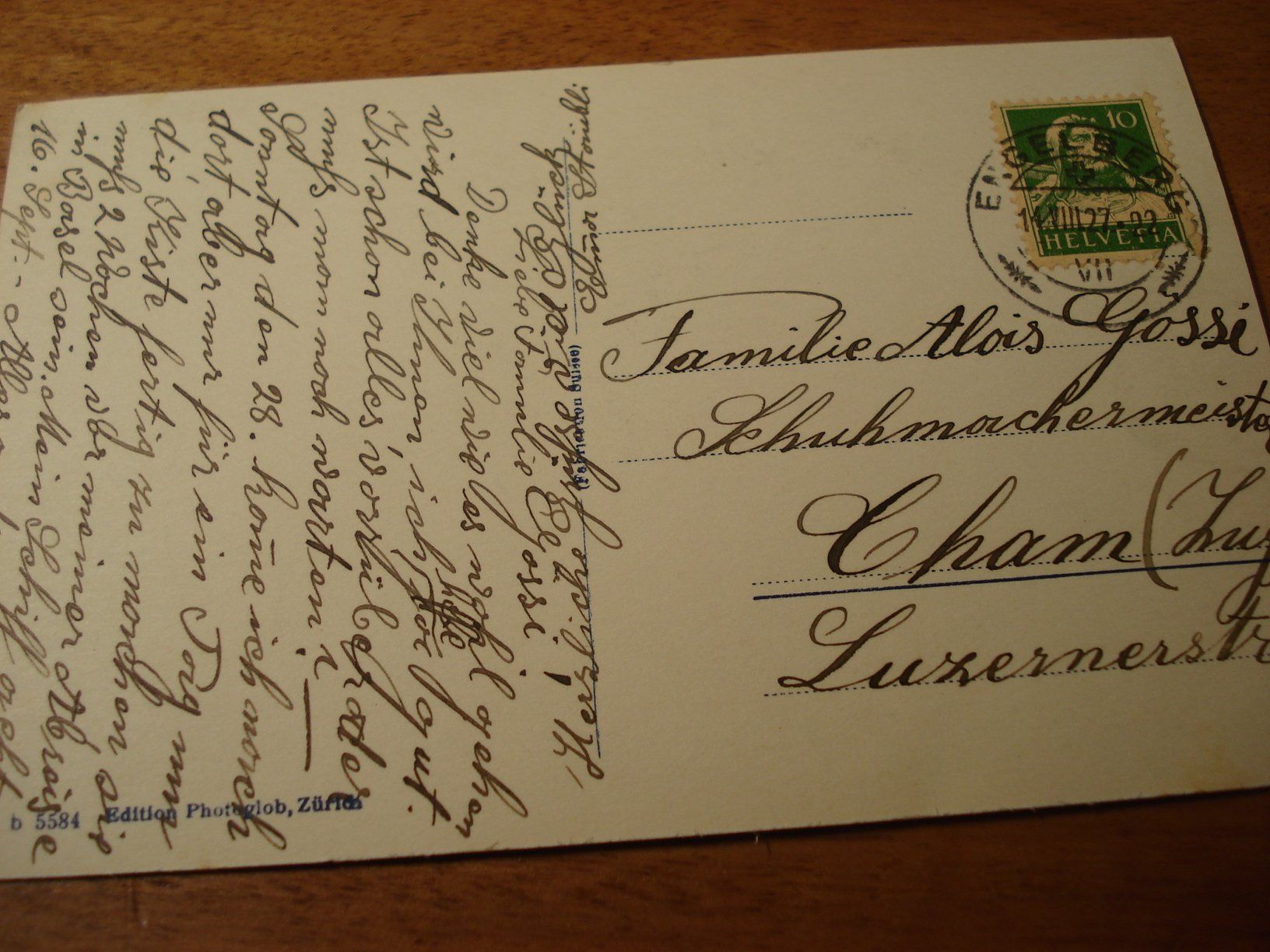 Cartes postales: Schafherde in Engelberg, 1927, o Engelberg – D'occasion à Niederwil AG par morostahu 2
