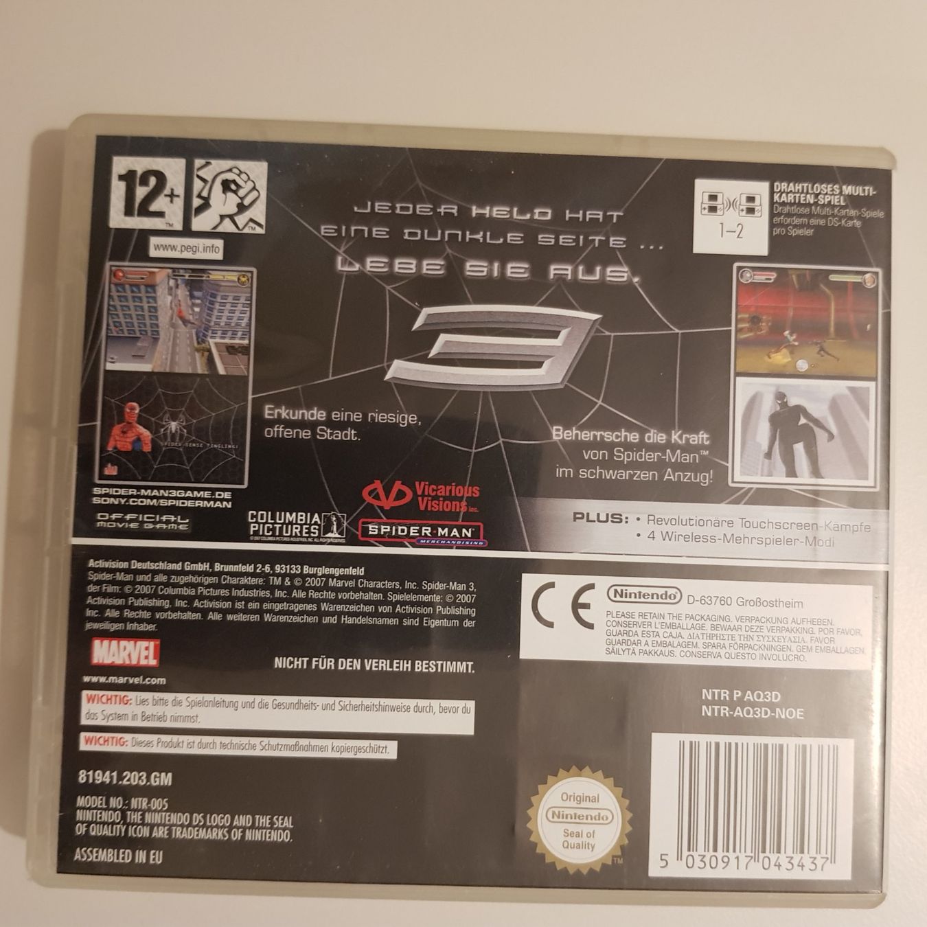 Nintendo Spiele: Spider-Man 3 /DS – Gebraucht aus Münchenstein von 2DGames 1