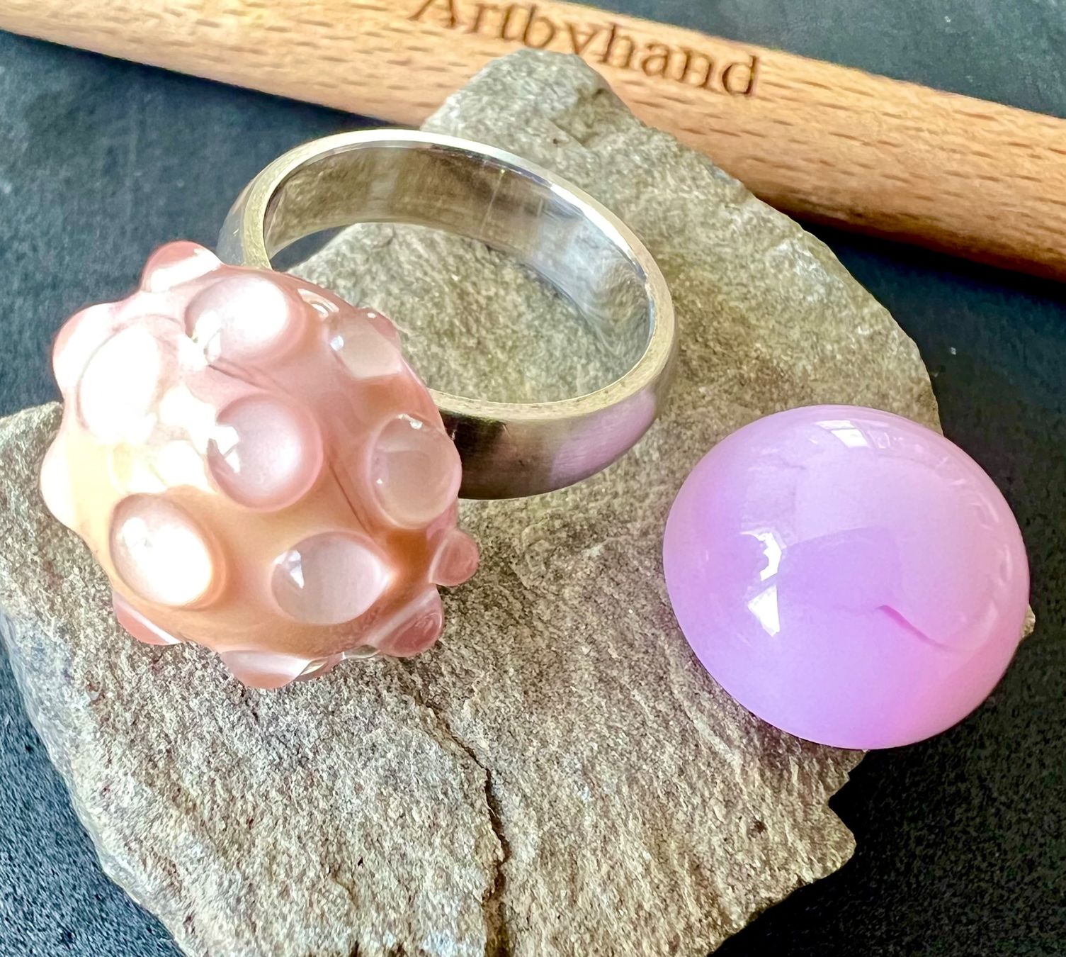 Anelli: Murano Zauberring mit Wechselköpfen- verspielt & einzigartig – Usato da Ruswil venduto da artbyhand 3
