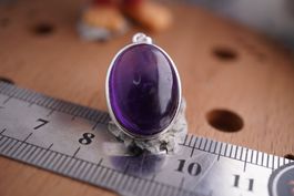 Amethyst    Silber 925 Silber  Anhänger im Böxli no2