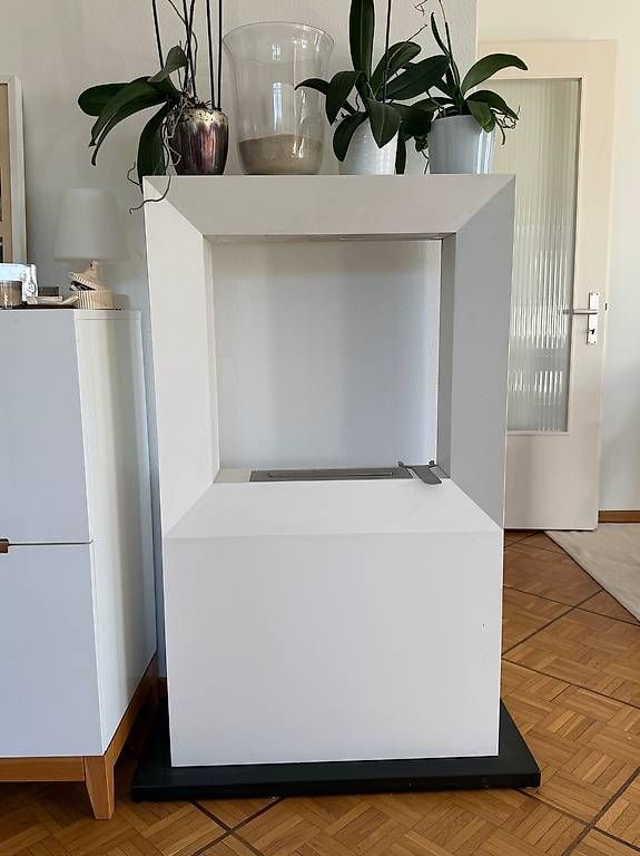 Cheminée: Cheminée bio éthanol blanche sur pieds – Gebraucht aus Meinier von sop_vsc6 3