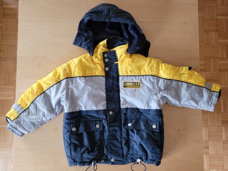Winterjacke Palomino Grösse 110 blau-grau-gelb