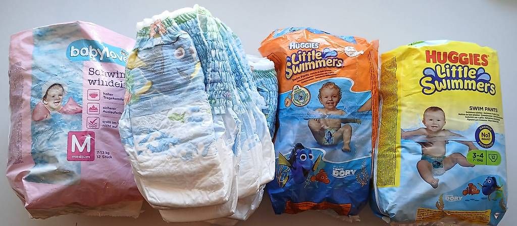 Windeleimer & Windeln: Gratis Schwimmwindeln & Badehosenwindeln – Neu und originalverpackt aus Wölflinswil von and_2vfr