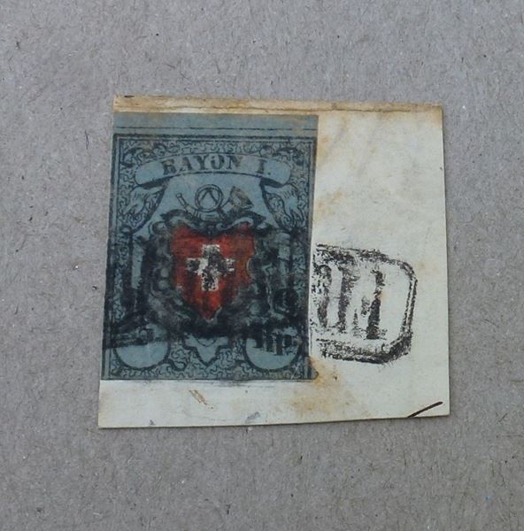 Alle Briefmarken: Rayon ++ ZNr. 15 II auf Briefstück – Gebraucht aus Walkringen von Casablanca777