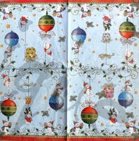 Serviette schneemänner (w278) 2Stk.