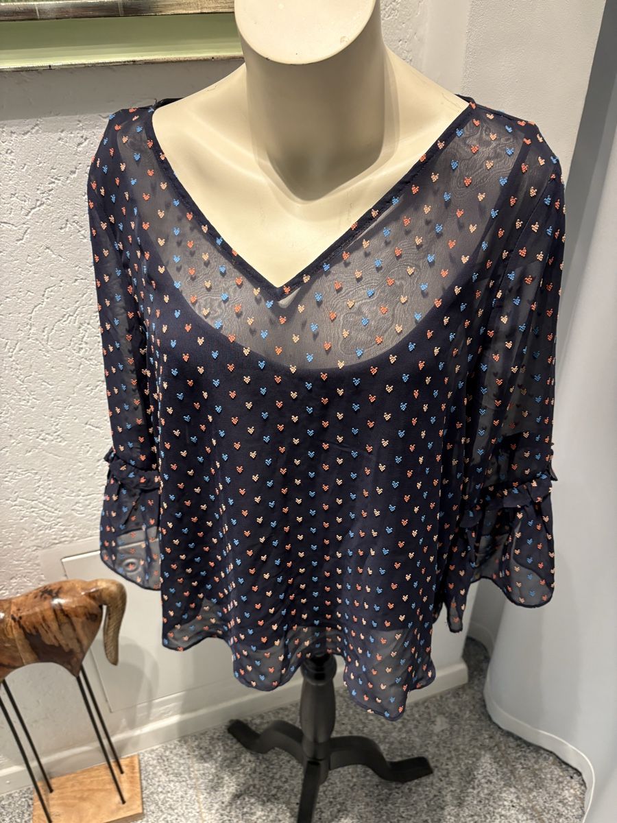 Esprit Camicette: Esprit Bluse mit Herzchenmuster, Grösse 42, Sommerlich! – Usato da Rikon im Tösstal venduto da miarosen 5