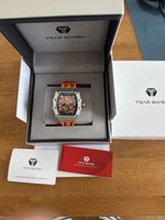 Tsar Bomba Automatikuhr Skeleton orange neu mit Box