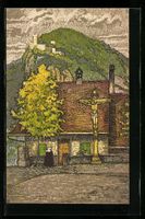 Baden, Schartenfels, Ortspartie mit Häu