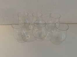 6x Brandygläser transparent