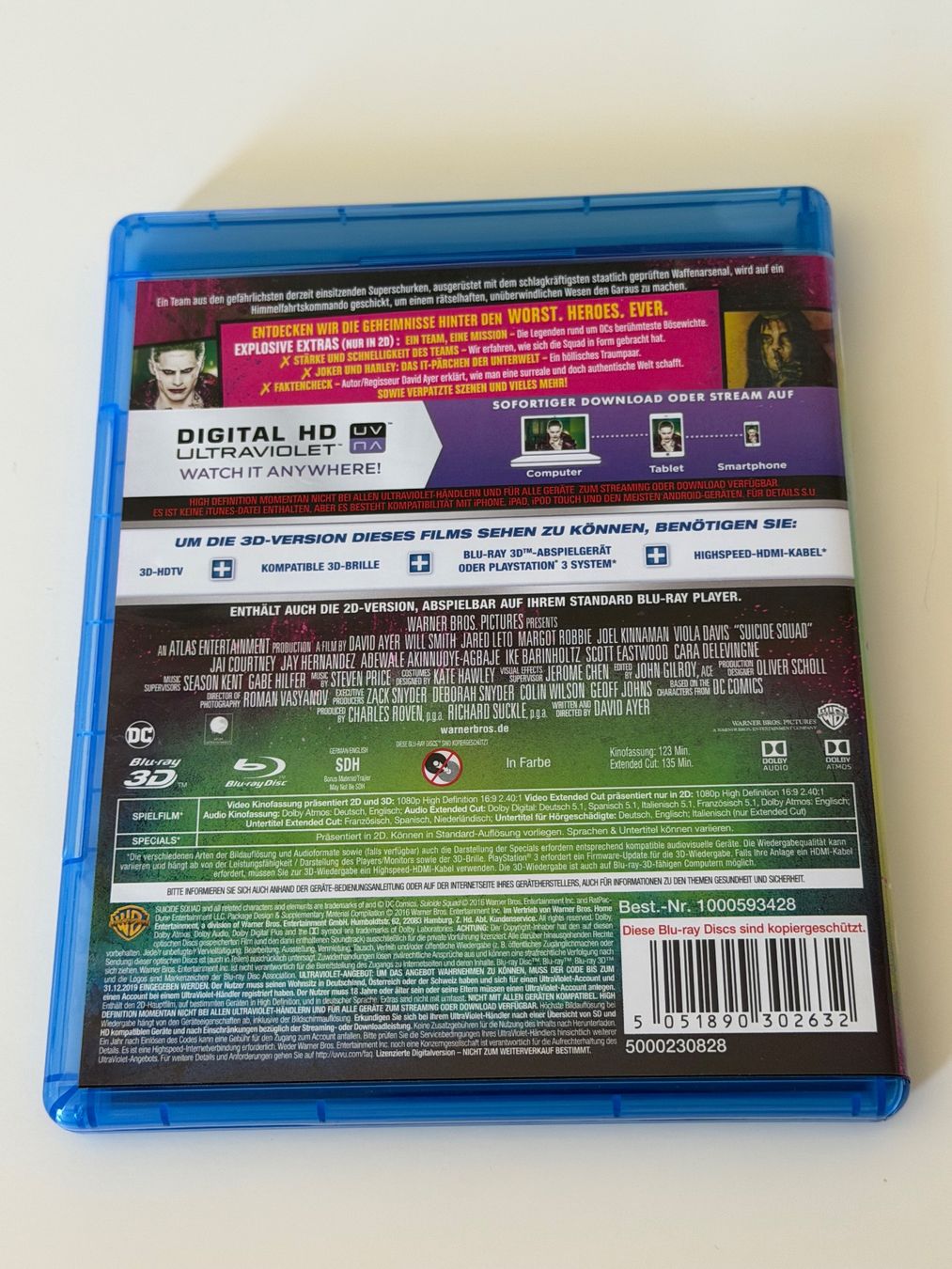 Tutti i DVDs: Suicide Squad 3D Blu-ray Extended & Kinofassung – Usato da Altstätten SG venduto da sheamus 1