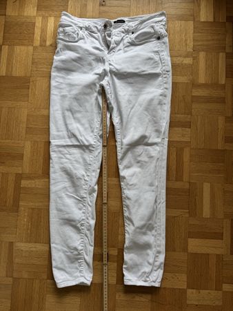 Massimo Dutti Skinny Fit Jeans White,  42